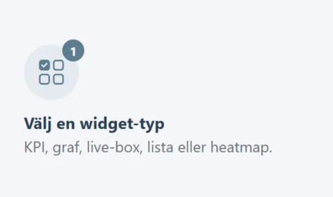 Steg 1: Välj en widgettyp