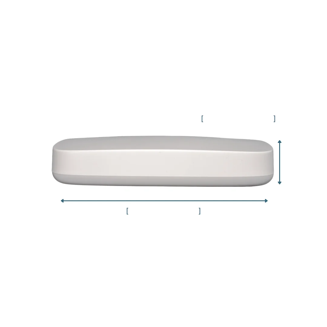 RoomAlyzer Cloud connector, side view for physical dimensions