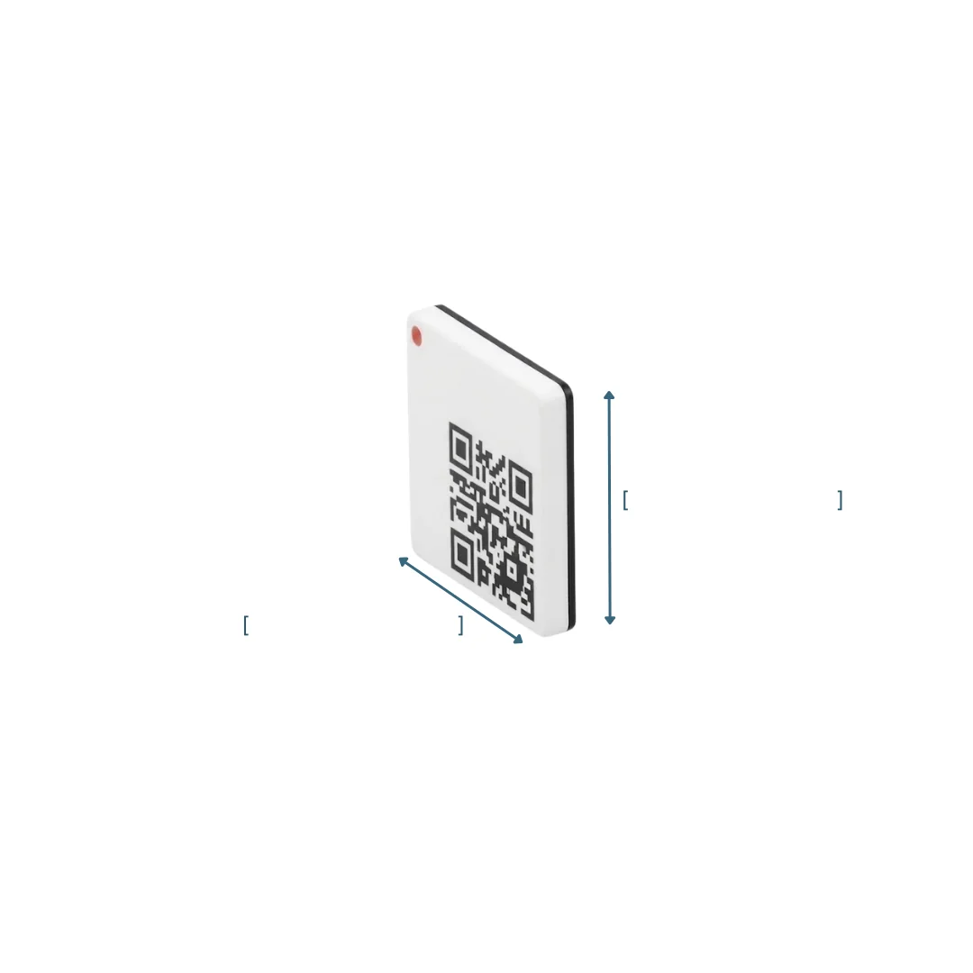 RoomAlyzer Space Desk sensor, side view for physical dimensions
