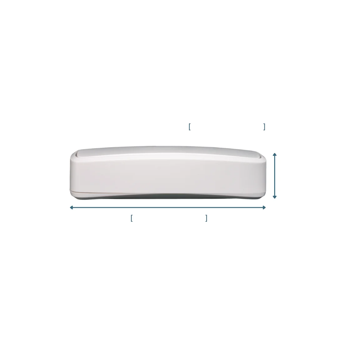 RoomAlyzer Air Full+ sensor, side view for physical dimensions