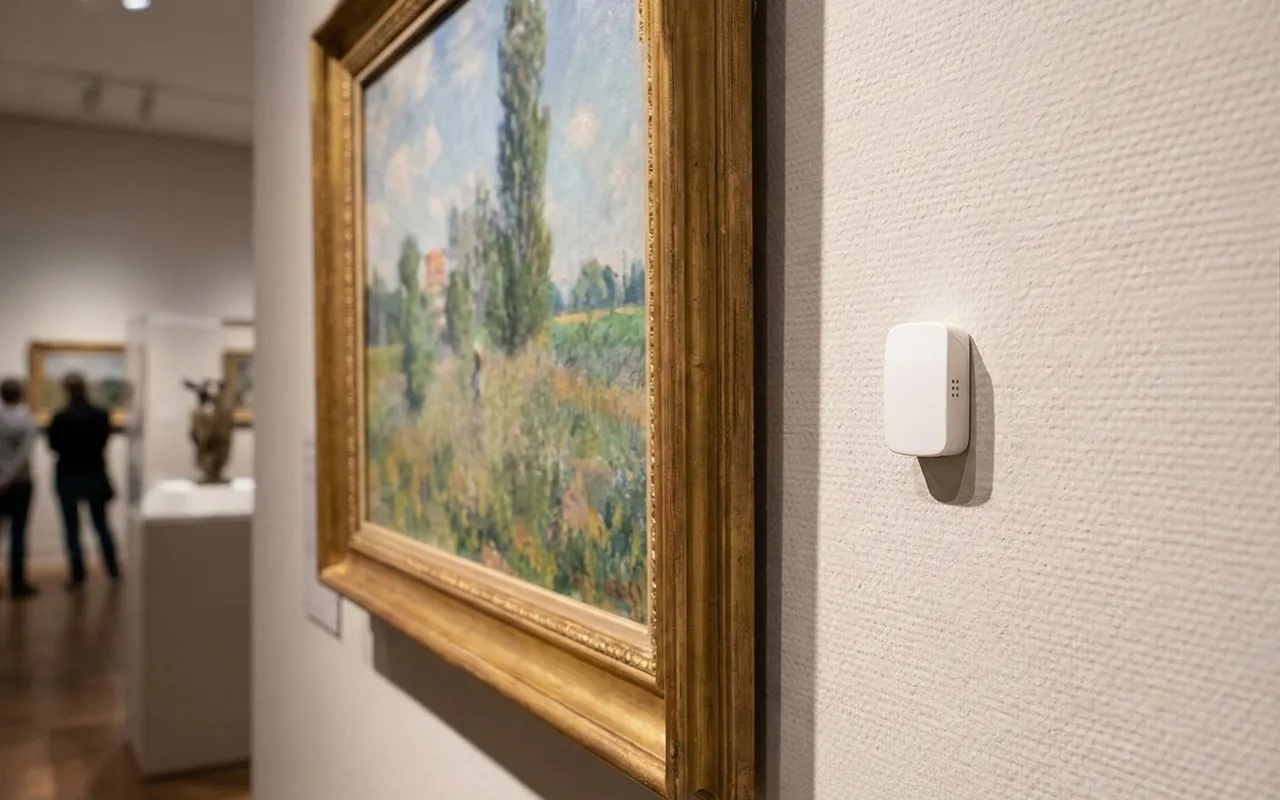 RoomAlyzer Air Humidity sensor in a museum or archive, wireless climate monitoring