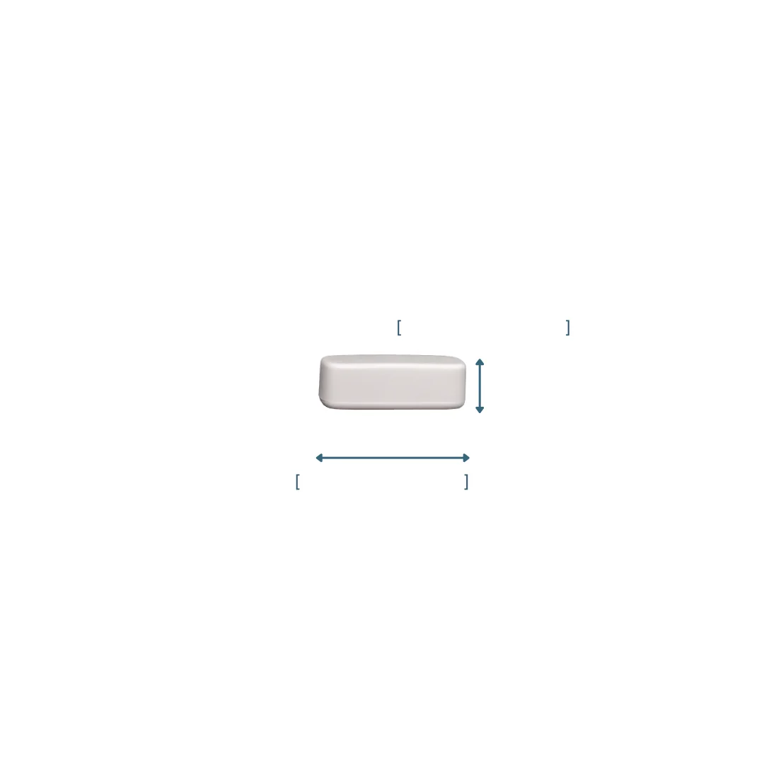 RoomAlyzer Space Open/Close sensor, small unit, side view for physical dimensions
