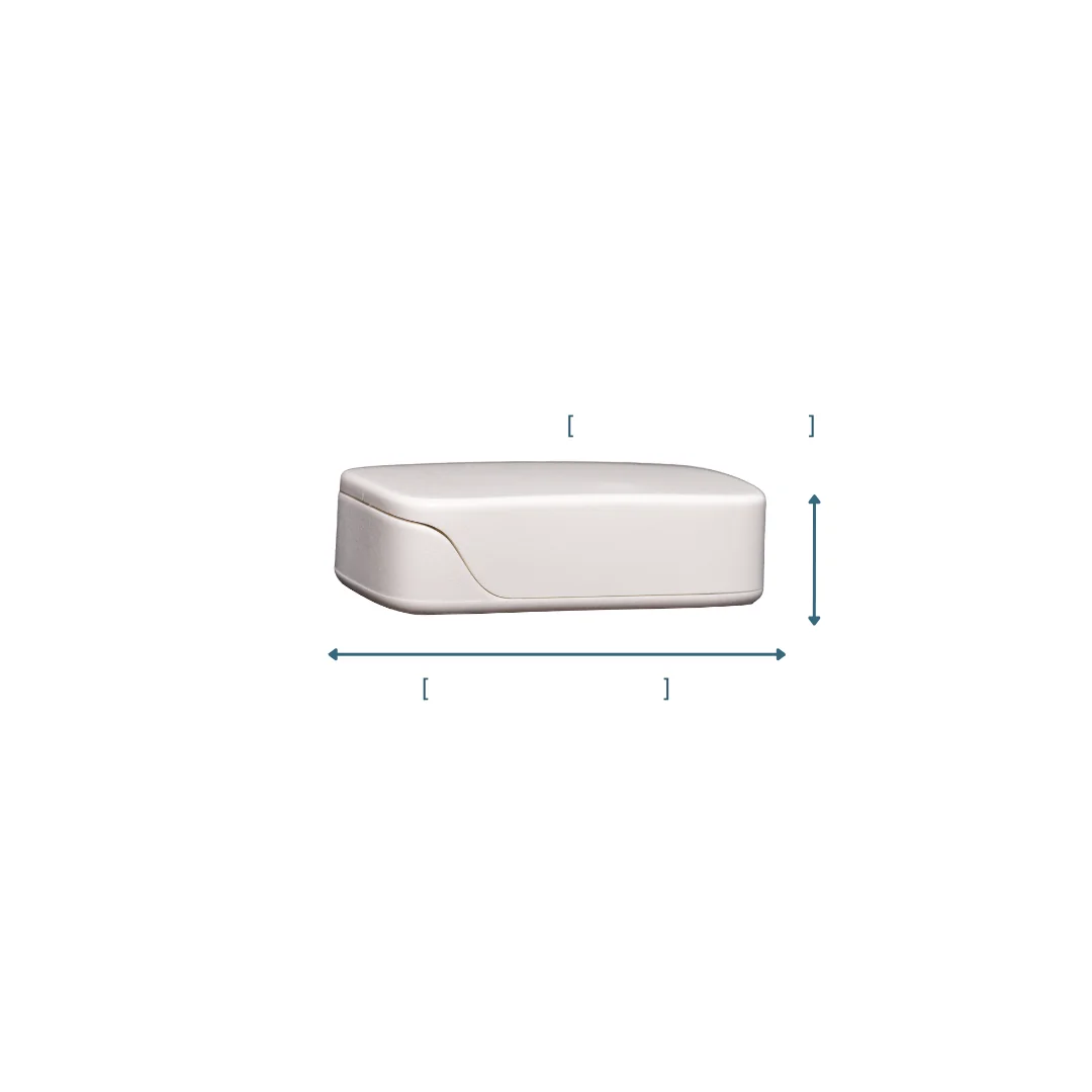 RoomAlyzer Space Open/Close sensor, large unit, side view for physical dimensions