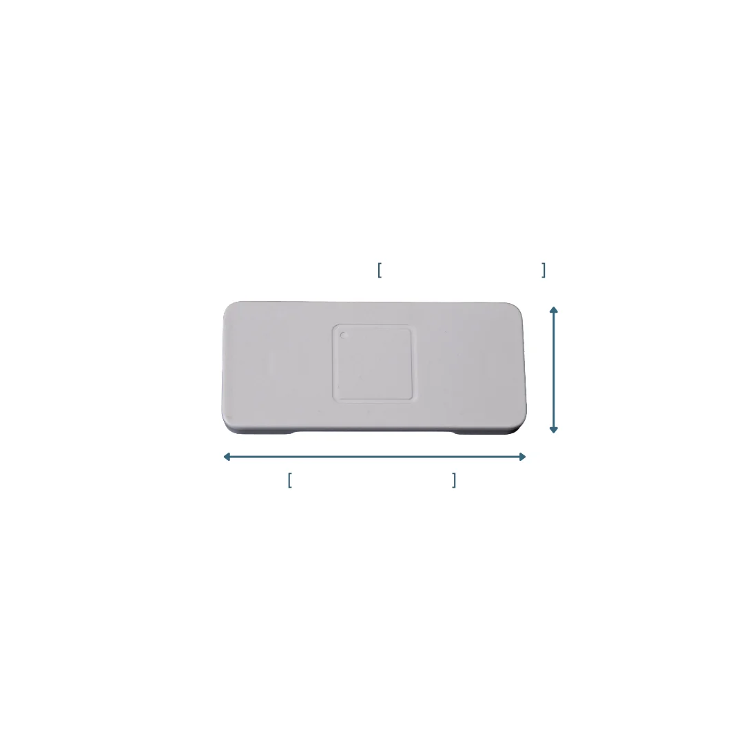 RoomAlyzer range extender, side view for physical dimensions