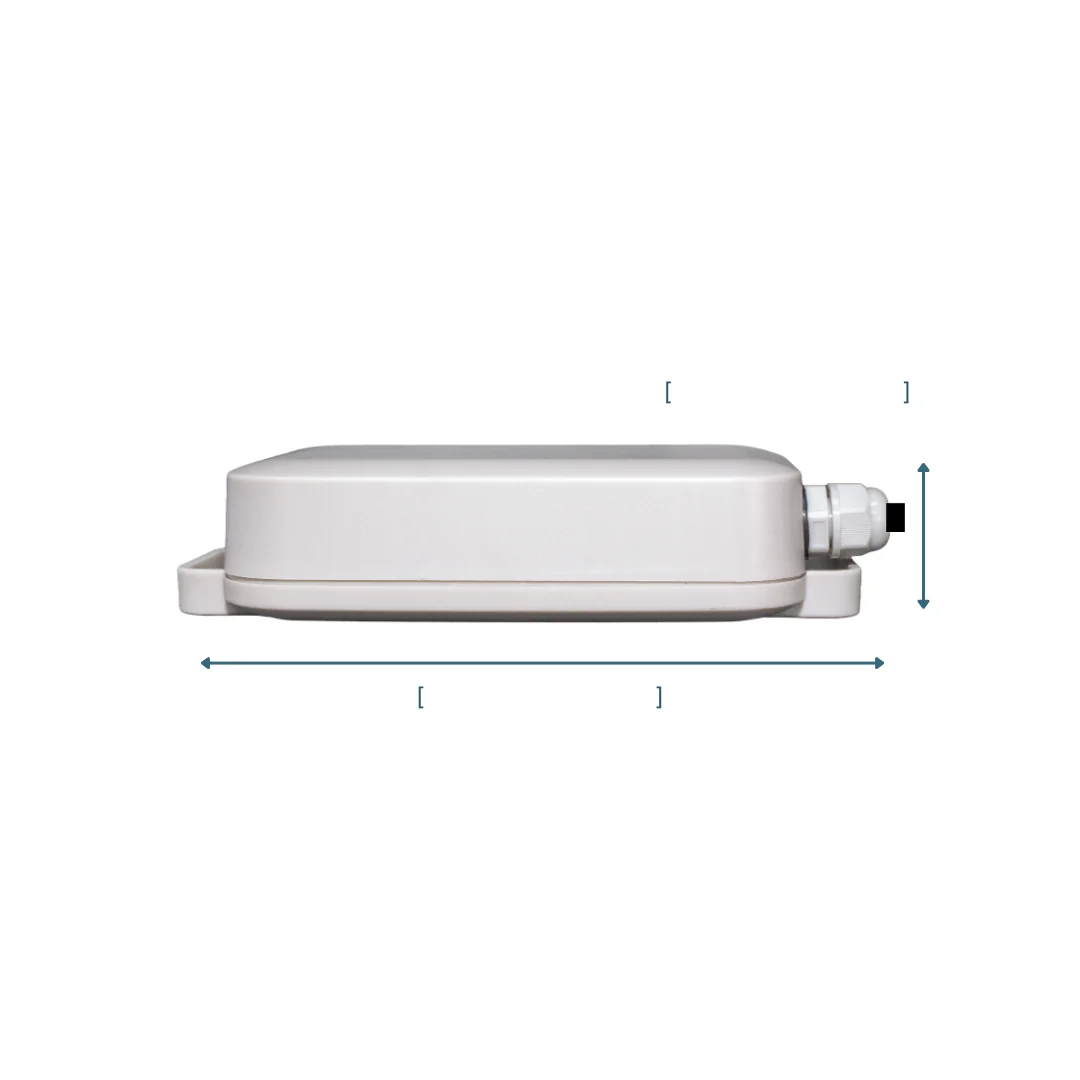 RoomAlyzer Water detector Pro (IP67), side view for physical dimensions
